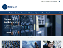 Tablet Screenshot of celltech.se