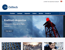 Tablet Screenshot of celltech.dk